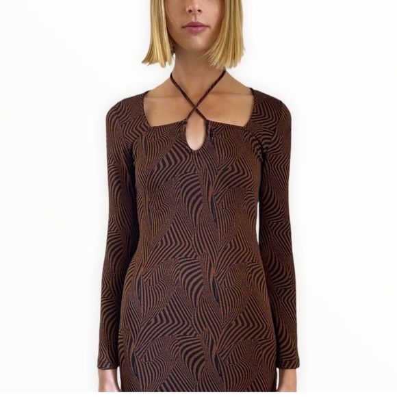 Zara Jacquard Mini Dress - Picture 2 of 5